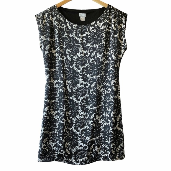 H&M Black & White Paisley Printed Sheath Dress Size 2​​ - Picture 1 of 4
